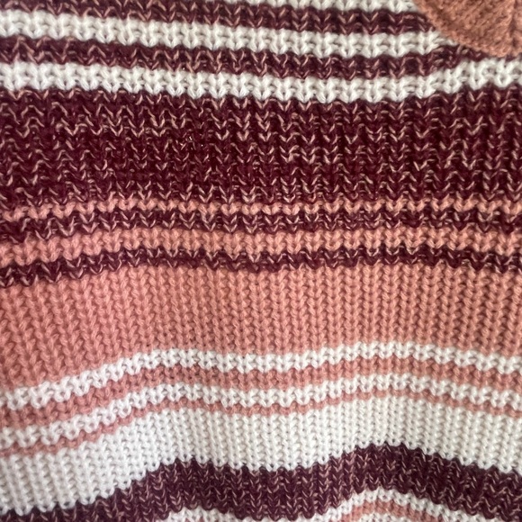 Polly & Esther Cream and Orange Crew Neck Sweater - Picture 3 of 3